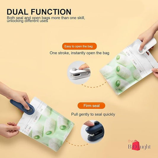Portable Sealing Machine 2 in 1 USB Rechargeable