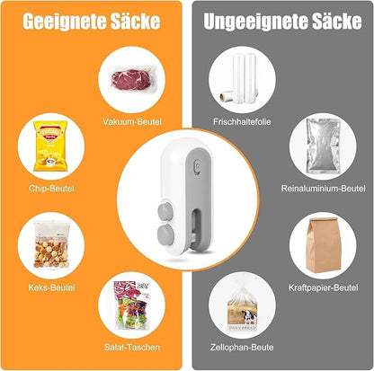 Portable Sealing Machine 2 in 1 USB Rechargeable